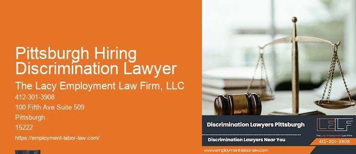 Pittsburgh Hiring Discrimination Lawyer