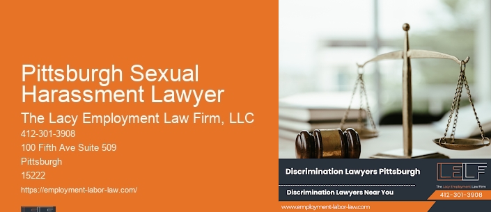 Pittsburgh Sexual Harassment Lawyer