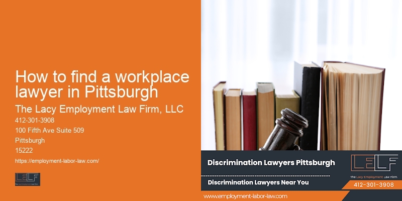 How to find a workplace lawyer in Pittsburgh