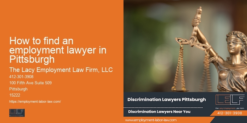 How to find an employment lawyer in Pittsburgh