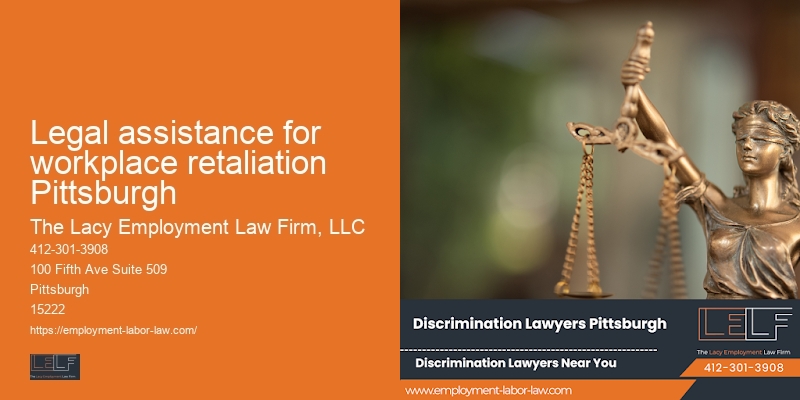 Legal assistance for workplace retaliation Pittsburgh