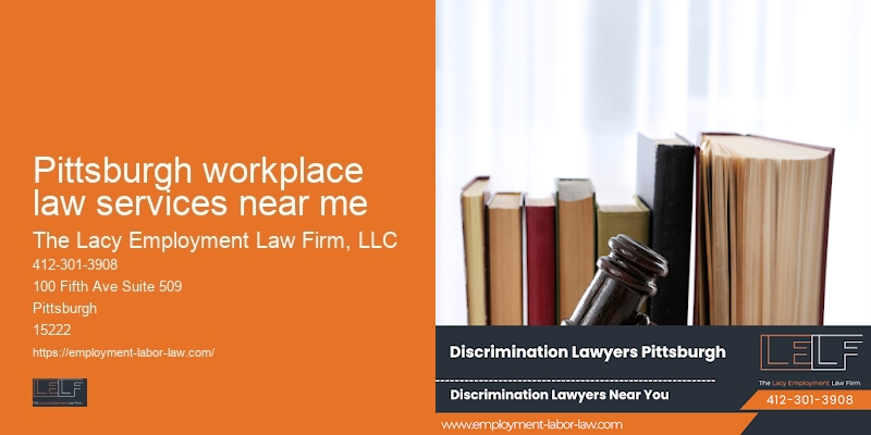 Pittsburgh workplace law services near me