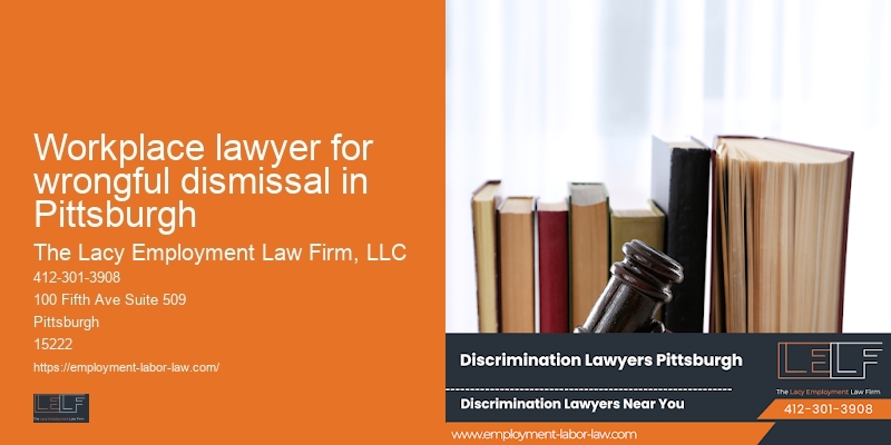 Workplace lawyer for wrongful dismissal in Pittsburgh