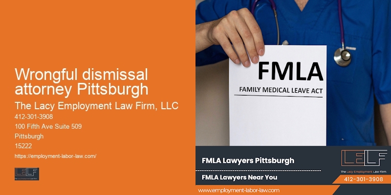 Wrongful dismissal attorney Pittsburgh
