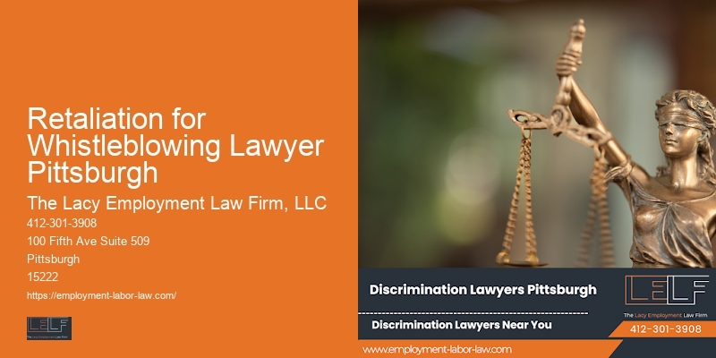Retaliation for Whistleblowing Lawyer Pittsburgh