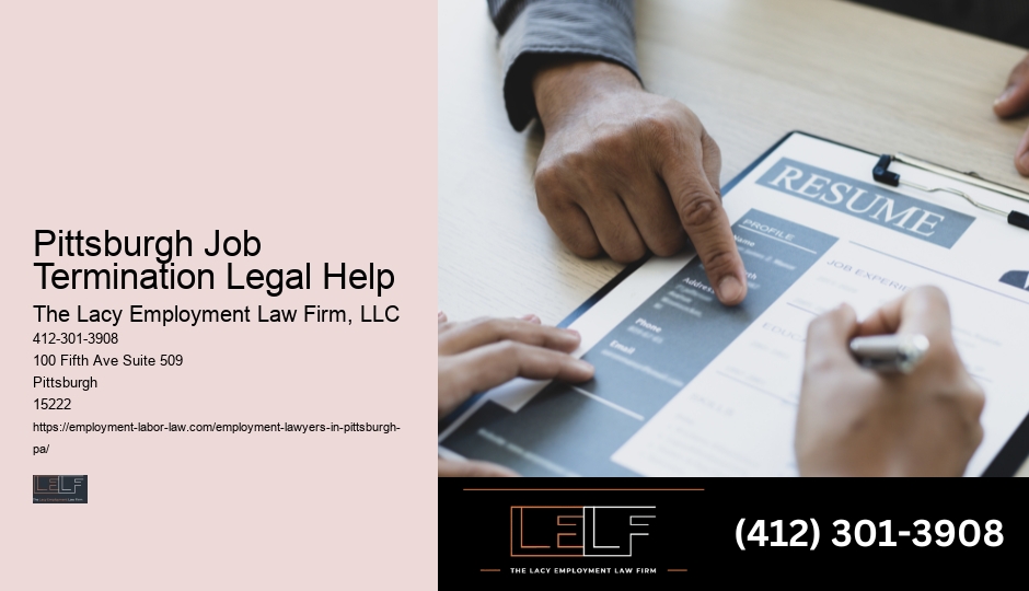 Job Termination Legal Counsel Pittsburgh