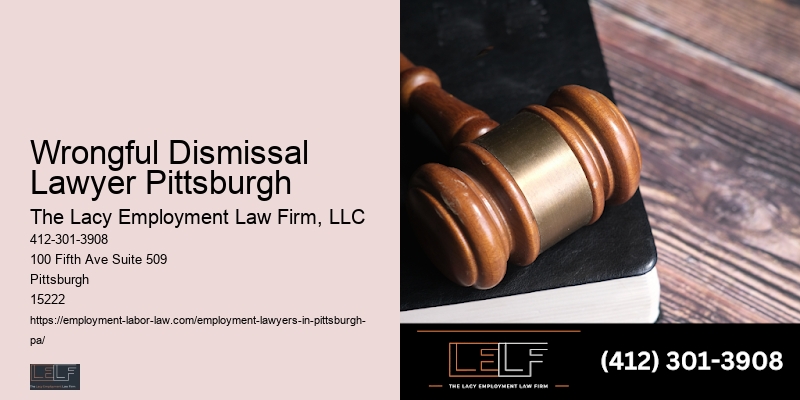 Wrongful Dismissal Lawyer Pittsburgh